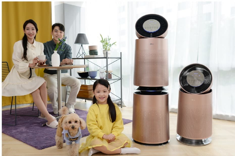  LG전자, '퓨리케어 360°공기청정기 펫' 인기에 새 컬러 '로즈골드' 추가