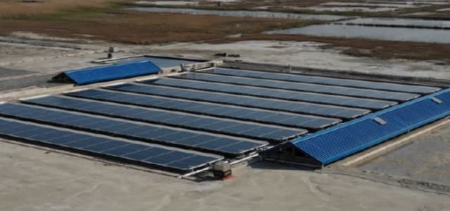 염전 태양광 100kW 발전시스템 구축