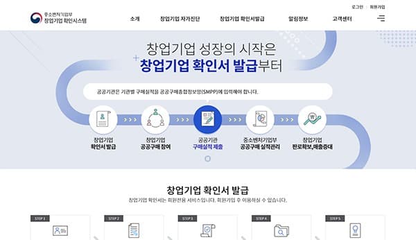 창업기업 확인서, 온라인으로 확인시스템 시범운영