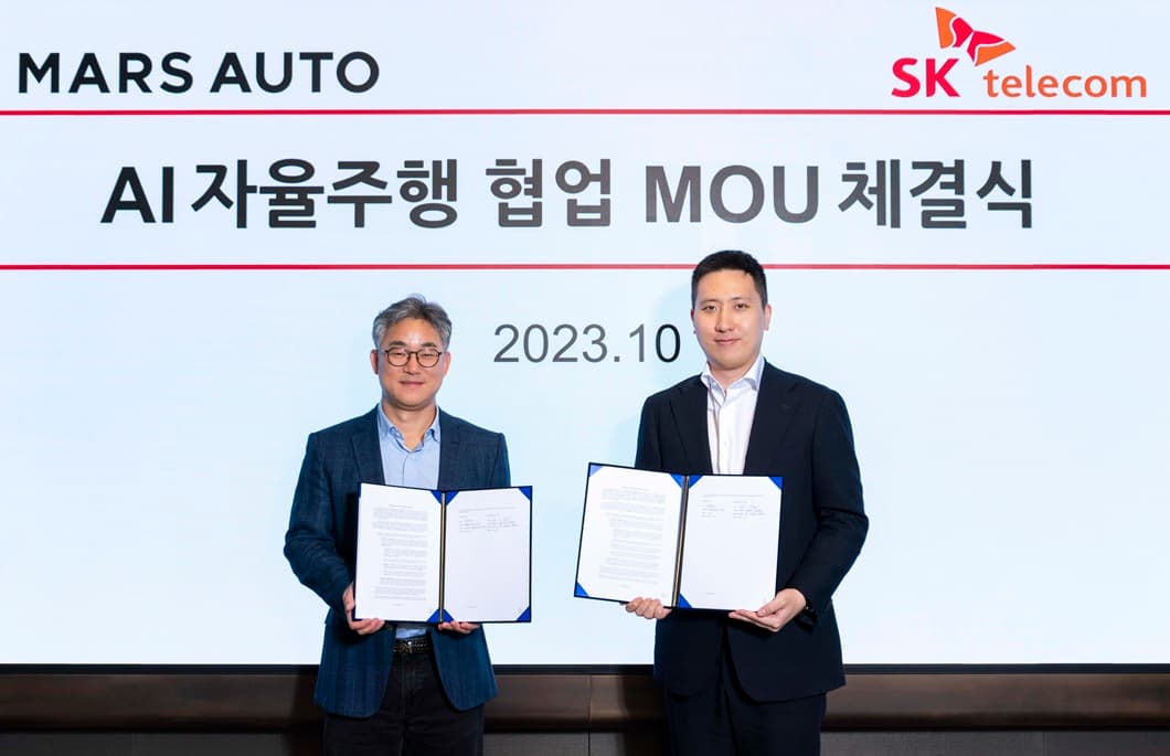 SKT-마스오토, AI로 대형트럭 자율주행 고도화 위해 ‘맞손’