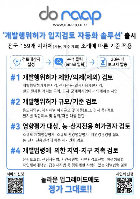 알에이에이피 ‘개발행위허가 입지검토 자동화 솔루션’ 출시