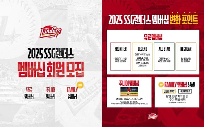 SSG랜더스, 2025 멤버십 회원 모집