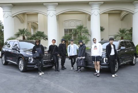 현대자동차, 방탄소년단 미국 빌보드행에 플래그십 SUV 팰리세이드 제공