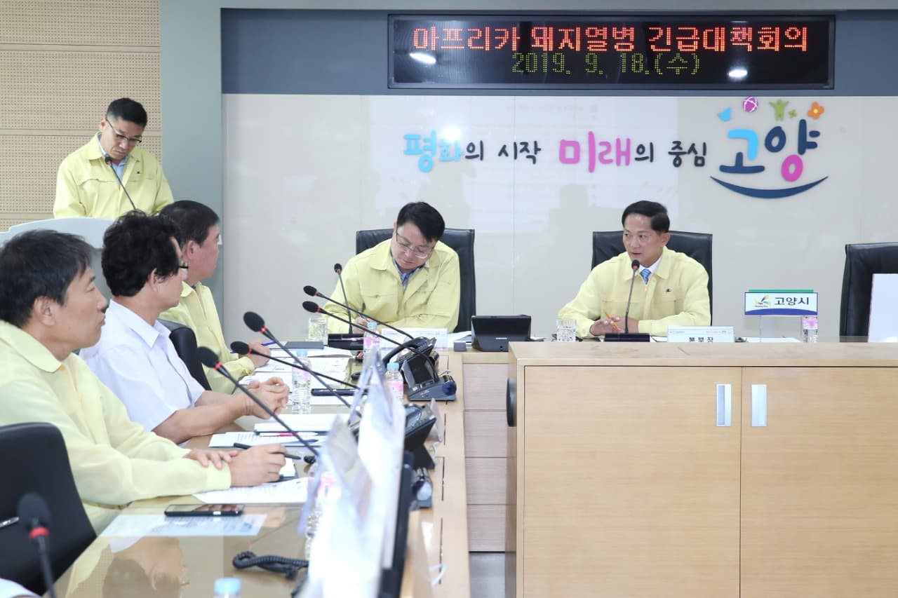 고양시, 주요 도로-시설물 ‘돼지열병’방역 강화