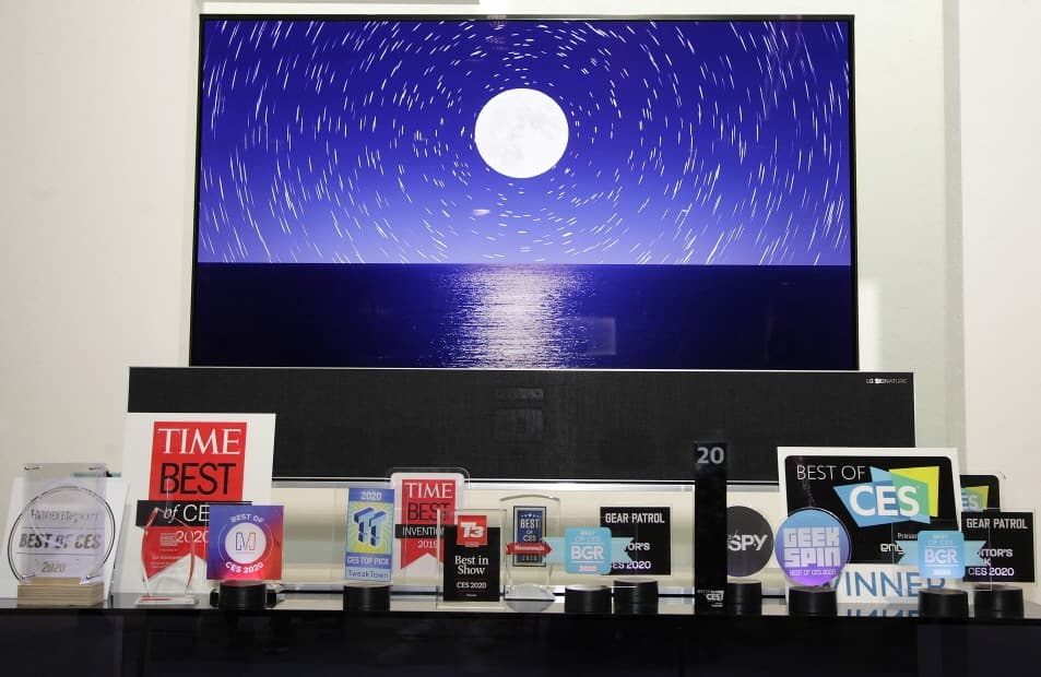 LG전자, TV부문 'CES 2020 최고상' 비롯어워드 대거 수상