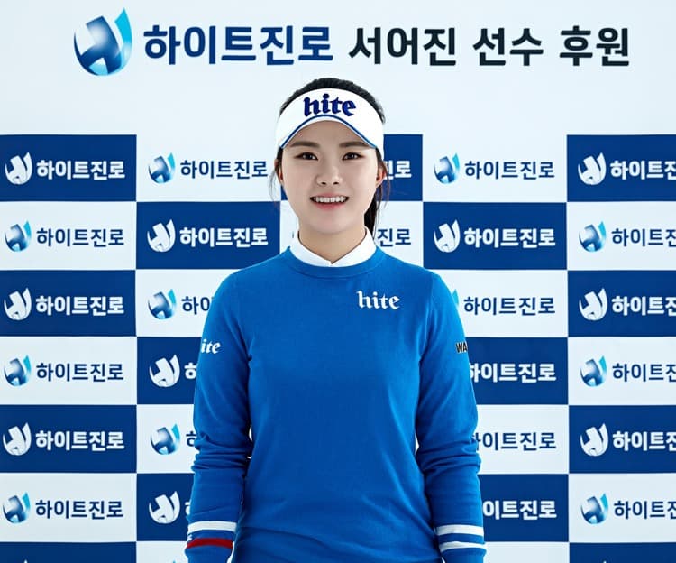 하이트진로, 국가대표 출신 여자골프 유망주 서어진과 후원 계약 체결