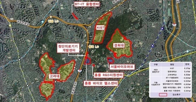 홍릉, 서울시 최초의 강소연구개발특구 지정…세계적 바이오 클러스터 만든다.