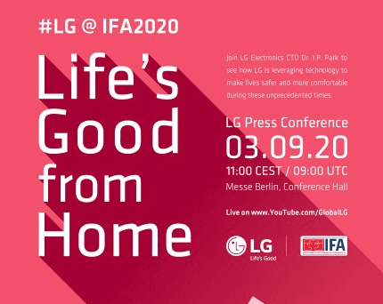 글로벌 미디어 대상 IFA 2020프레스 콘퍼런스