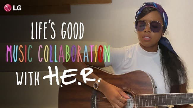 뮤지션 헐(H.E.R.)과 함께 'Life's Good' 뮤직 프로젝트 진행