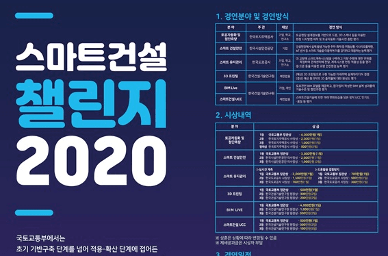 스마트건설기술의 3차원 공간 모형화 시연 ‘BIM 라이브’… 6개팀 3일간 현장경연