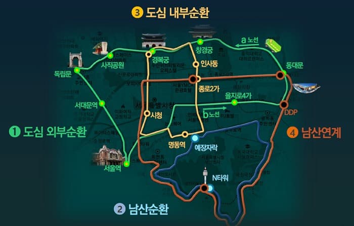 남산공원 친환경 전기 저상버스 본격 운행 개시