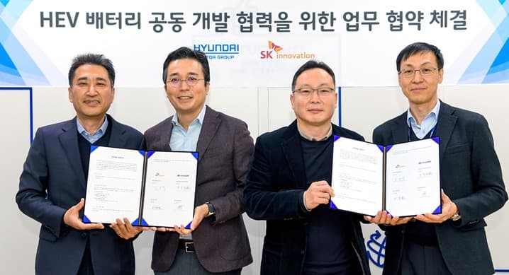 현대자동차·기아 - SK이노베이션, 하이브리드카 배터리 공동 개발