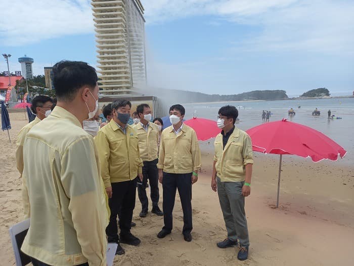 충남지역 고수온 대응 및 해수욕장 방역 점검