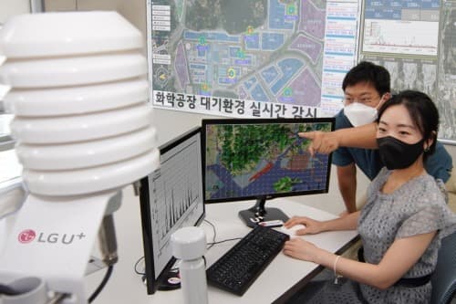 LG유플러스, 화학공장 대기환경 실시간 관리