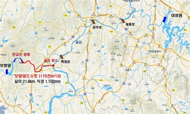 보령댐 가뭄 경계단계 진입, 하루 최대 11만 5천톤 보충