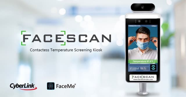 FaceScan 열 감지 키오스크에 FaceMe® 안면 인식 기술 탑재