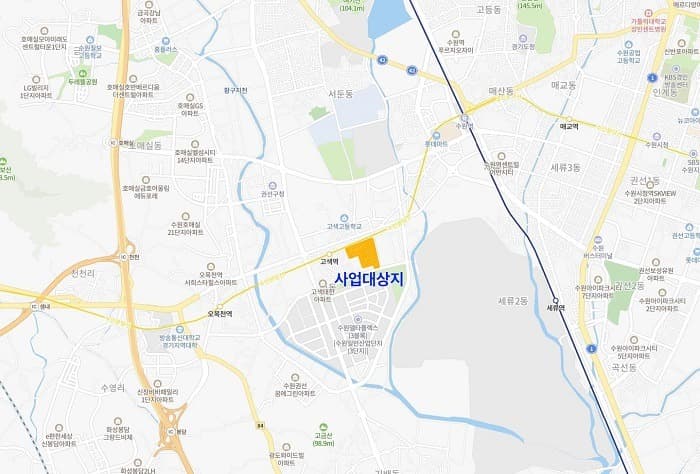 경기도 수원시 고색동 공공정비사업 후보지 토지거래허가구역 지정