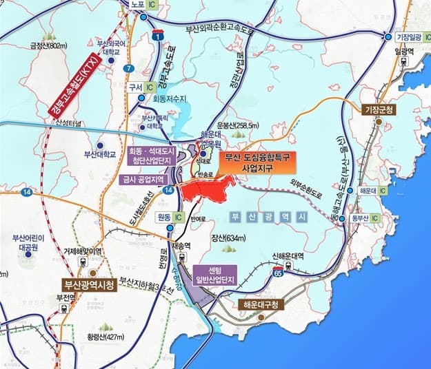 부산 센텀2, 일·삶·여가 공존 ‘도심융합특구 사업지구’ 선정