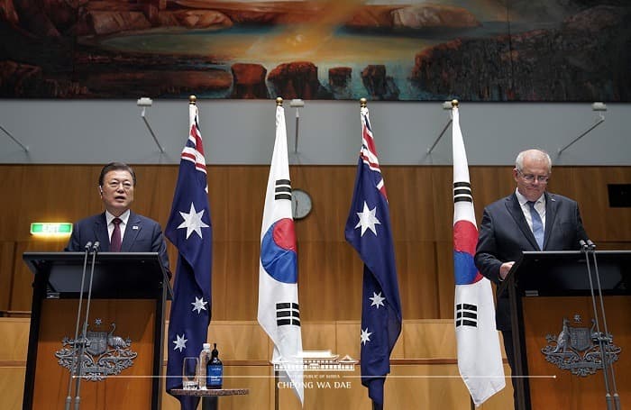 “한·호주, 코로나 등 극복하고 새로운 변화 주도할 것” 
