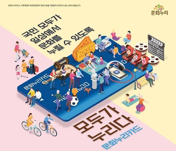 “기초생활수급자·차상위계층 모두 문화누리카드 이용하세요”