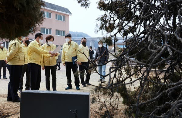 울진 산불피해 학교에 의료서비스·환경개선 지원