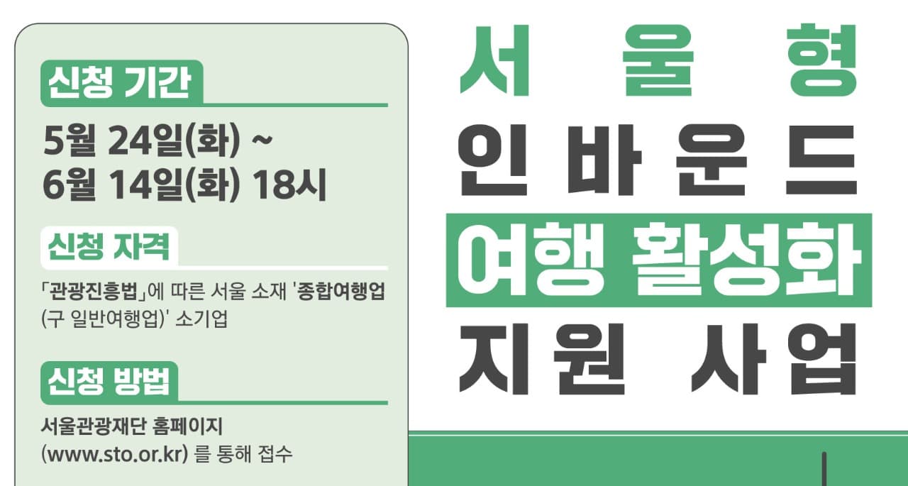 여행사 외국인 관광객 유치 활동 지원… 200개 업체에 최대 1천만 원까지