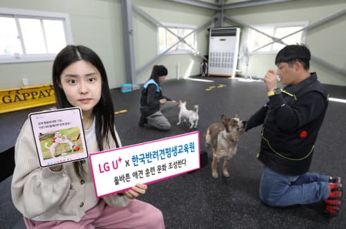 LGU+ 반려견 플랫폼 '포동', 전문가 훈련 제공해 물림사고 예방한다