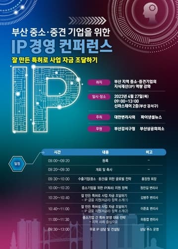 부산 중소·중견기업 위한 'IP경영 컨퍼런스' 강서구서 개최