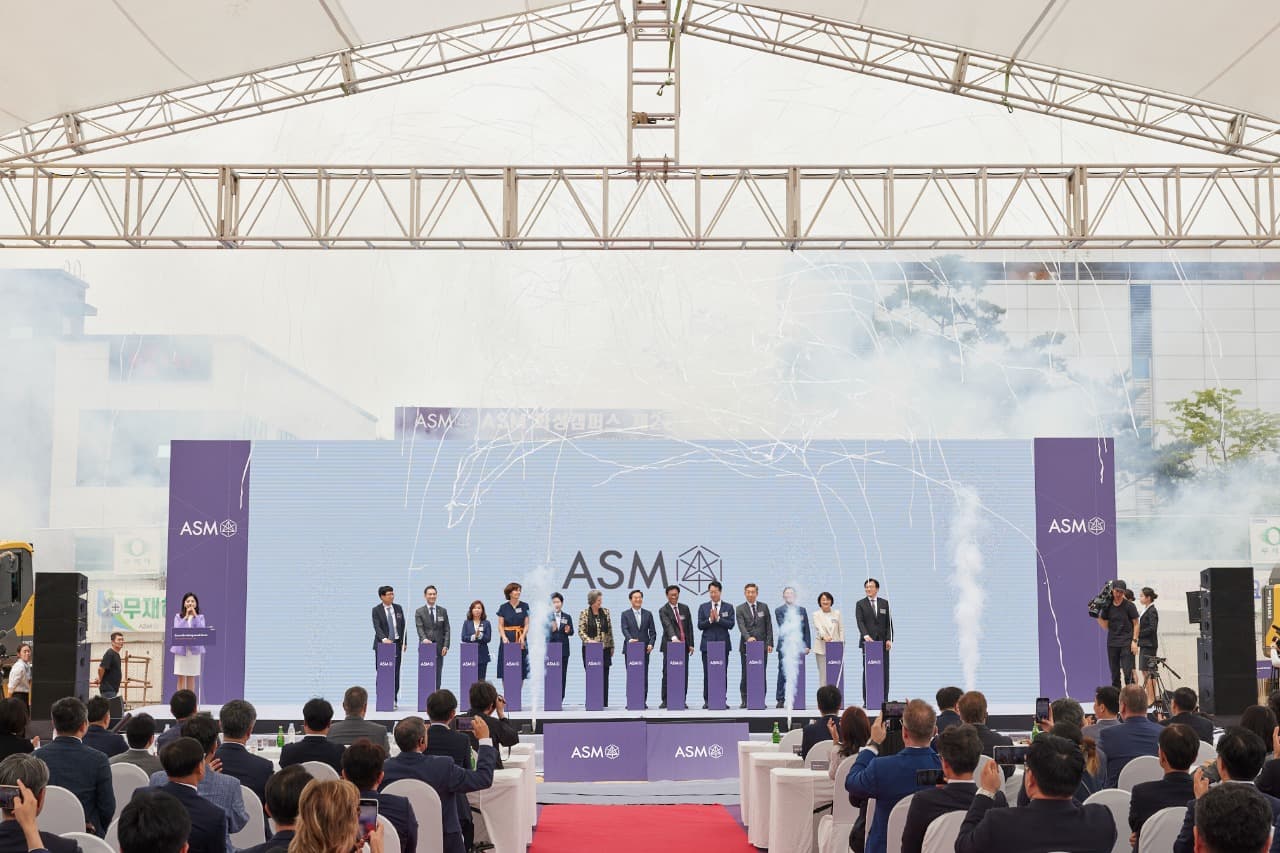 세계적 반도체 장비기업 에이에스엠(ASM),  1,350억 원 투자해 경기도 화성에 연구·제조시설 대폭 확충