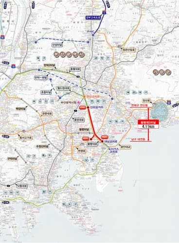 부산시, 황령3터널 도로개설사업 설계용역 착수…'25년 하반기 착공
