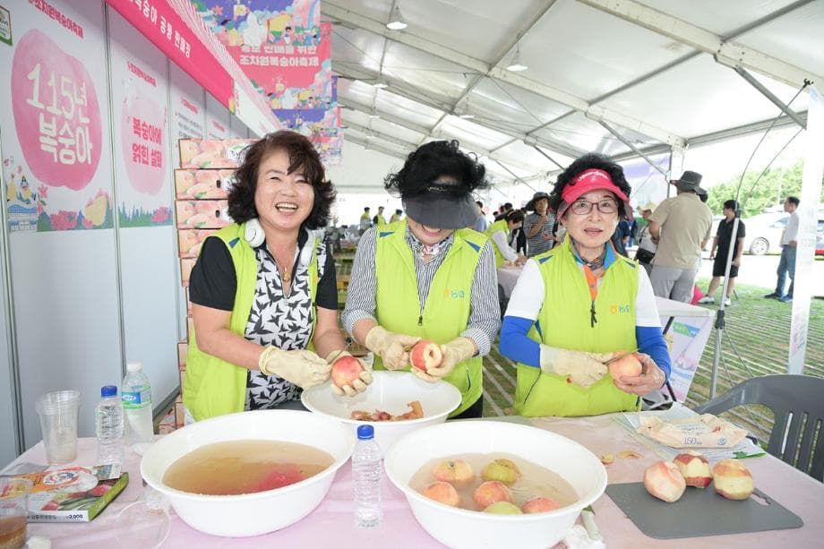 “어려운 농가 돕자”조치원복숭아축제 6만 방문