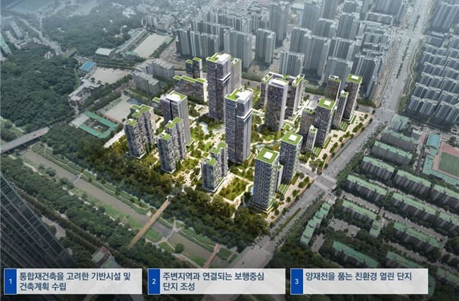 서울시, 개포 경남·우성3차·현대1차아파트 통합재건축 신속통합기획 확정
