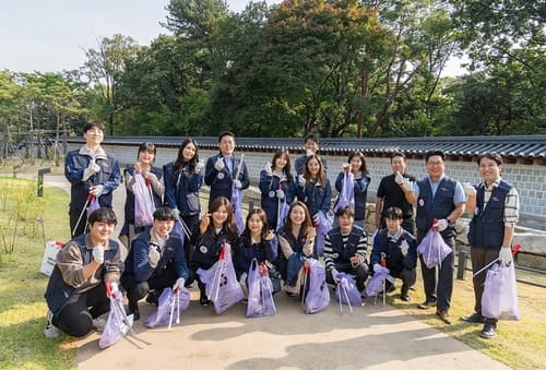 삼화페인트, '삼화 종묘 돌담길 플로깅데이' 봉사활동 진행