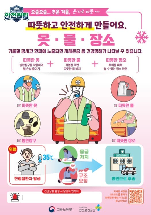 이정식 장관, 동절기 건설현장 위험요인 점검