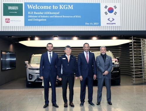 사우디 산업부 장관 및 SNAM사 일행, KG 모빌리티 평택공장 방문