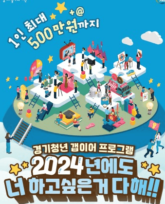 ‘경기청년 갭이어 프로그램’ 1인 최대 500만 원까지 800명 지원 “2024년에도 너 하고 싶은 거 다 해!”