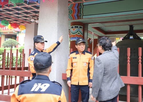 경기도북부소방재난본부, 부처님 오신 날 대비 봉선사 현장지도 방문