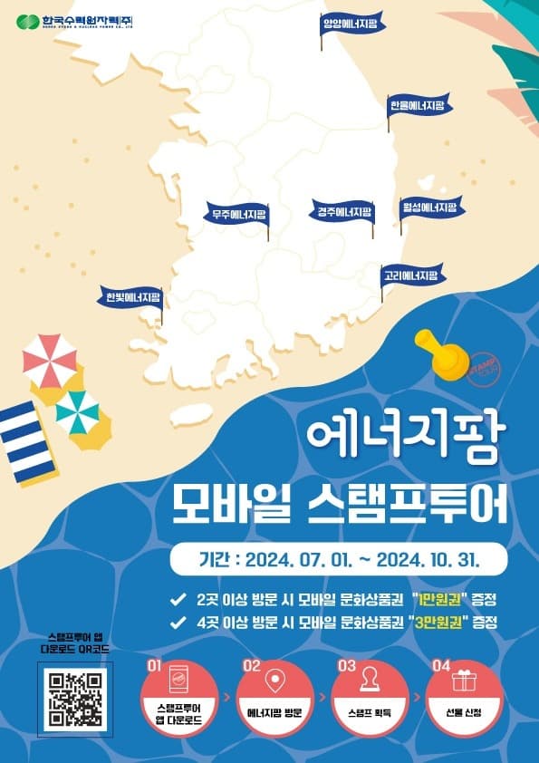 한국수력원자력, 여름맞이 에너지팜 모바일 스탬프투어