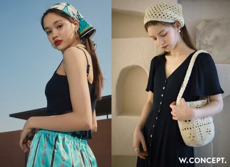 W컨셉, 90년대 복고 패션 부활… 올 여름 트렌드 아이템 ‘헤드 스카프’
