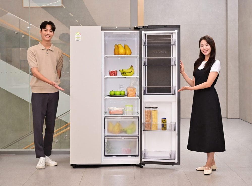 삼성전자, AI 기능 강화한 ‘양문형 냉장고’ 선봬 … AI 가전 라인업 확대