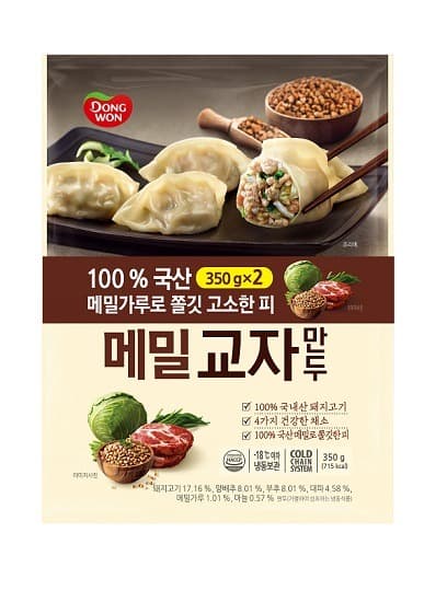 동원F&B, 100% 제주 메밀로 만든 ‘메밀교자만두’ 출시··· ‘지역 농가 상생’
