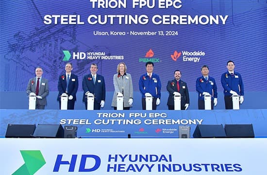 HD현대重, ‘트리온 부유식 원유생산설비’ 착공