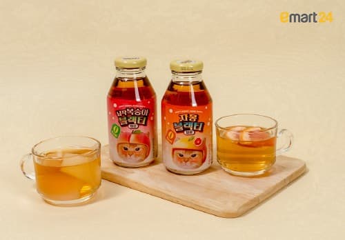 이마트24, 마인드어데이 커버캣 협업, 제로 블랙티 2종 선보여