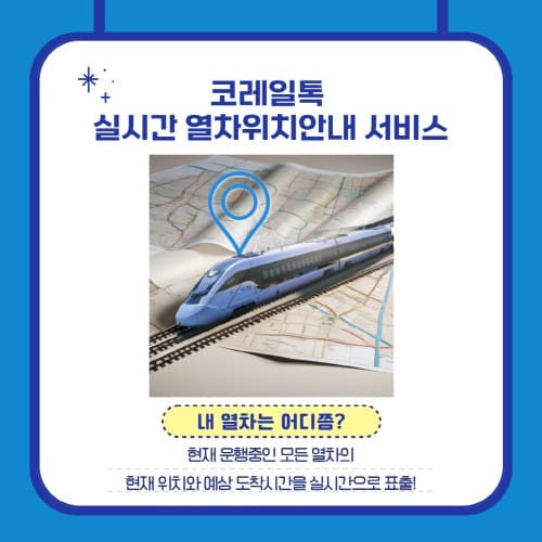 올해 최고의 철도서비스는 ‘실시간 열차 위치안내’
