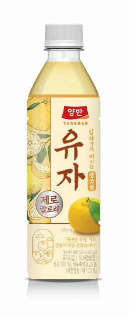 동원F&B, 양반 유자 제로 출시