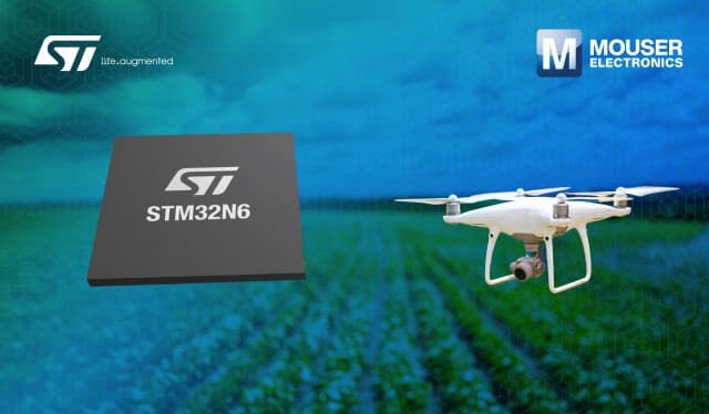 마우저, ST의 새로운 에지 AI 및 NPU 가속 STM32N6 마이크로컨트롤러 공급