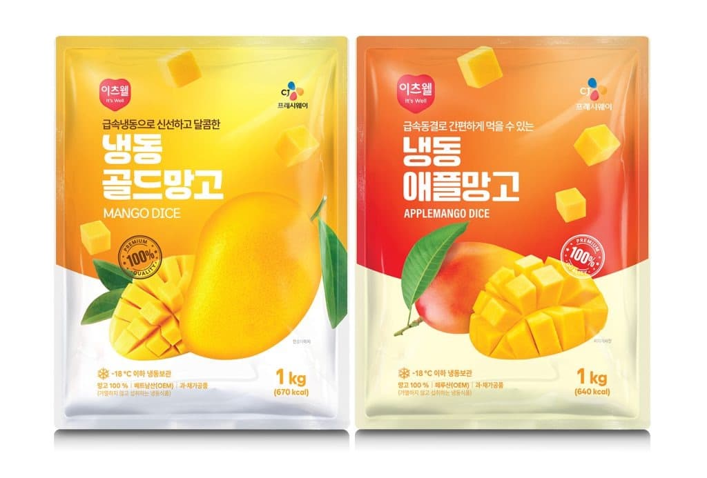 CJ프레시웨이, 이츠웰 냉동망고 2종 출시 “냉동과일 라인업 확대로 여름 공략”