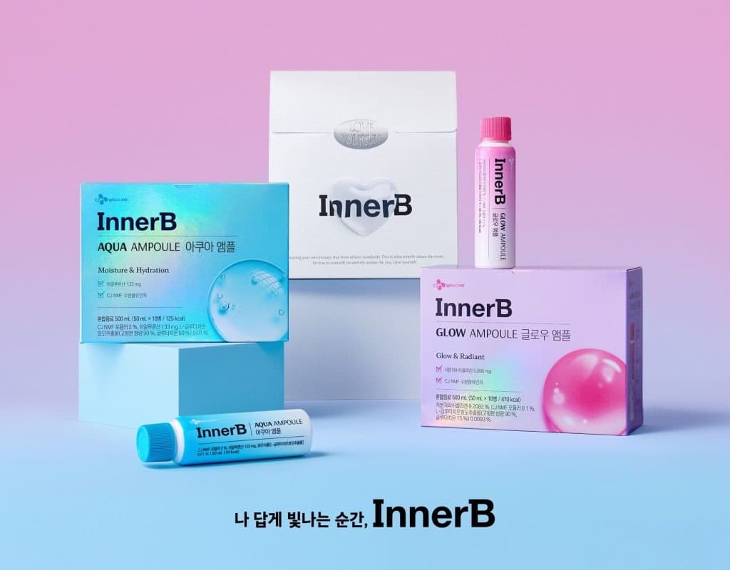 CJ웰케어, 이너뷰티 브랜드 ‘이너비’ 새 단장…신제품 ‘이너비 글로우∙아쿠아 앰플’도 출시
