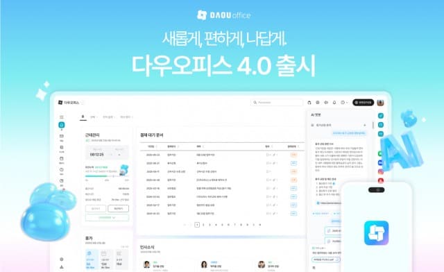 다우기술 ‘다우오피스 4.0’ 출시… 사용자 중심 업무환경 완성