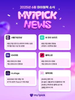 마이원픽 6월 결산, 시상식부터 서바이벌까지 ‘팬덤 파워’로 입증한 글로벌 팬덤 플랫폼의 존재감